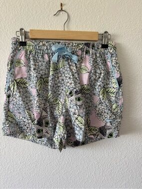 Peter Alexander Pink Floral Cat-Print Lounge Shorts